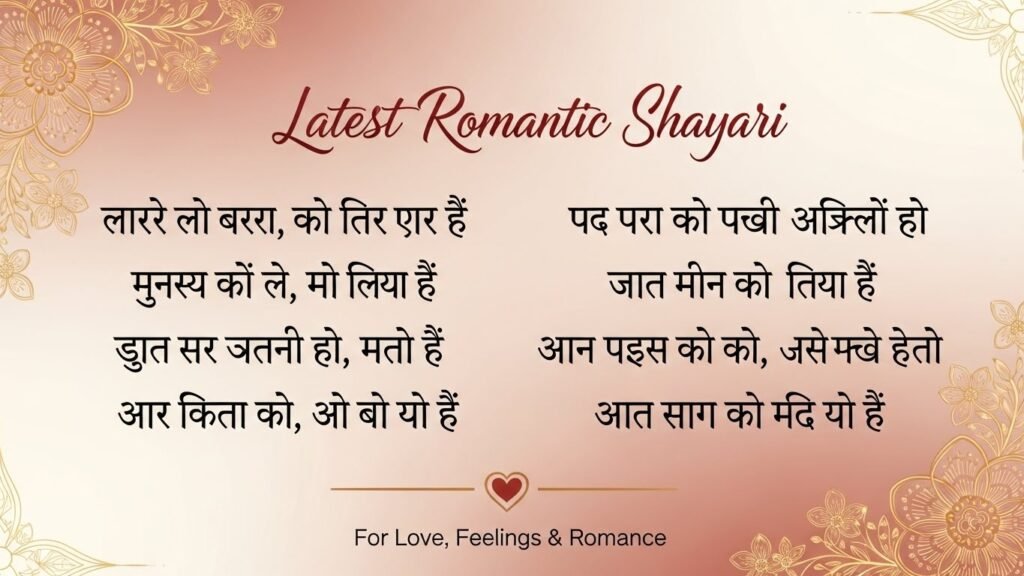 Romantic Shayari in Hindi
